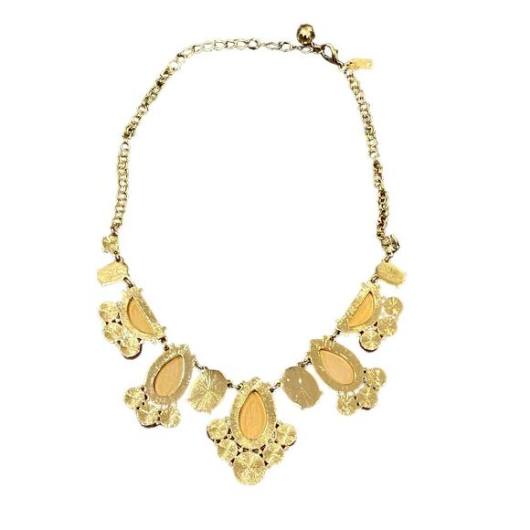 Kate Spade New York 'Day Tripper' Stone Bib Necklace Hot Pink/Wood - Picture 7 of 7